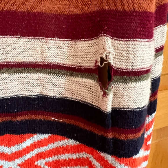 Billabong Multicolor Geometric Long Sleeve Duster Cardigan - Picture 5 of 5